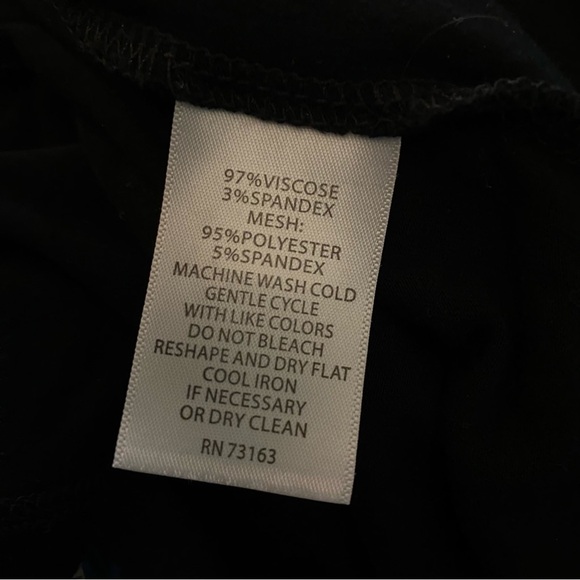 Cynthia Rowley Roll Tab Mesh Henley Top Black Small - Picture 3 of 5